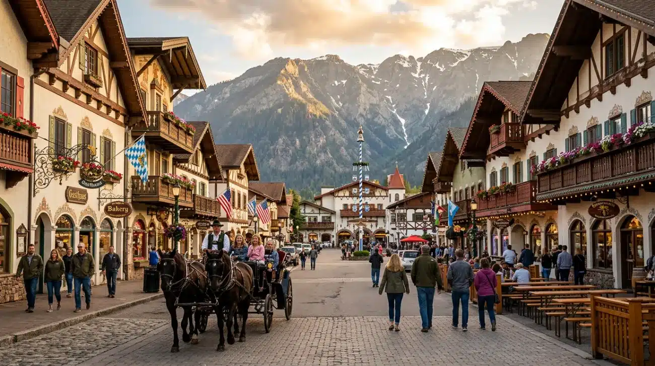 Bavarian Villages and Alpine Towns in the American West