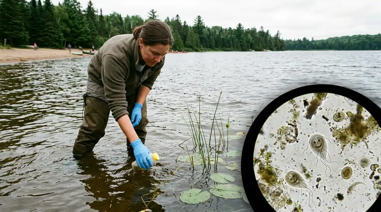 Giardia and Intestinal Parasites Found in Lakes and Rivers